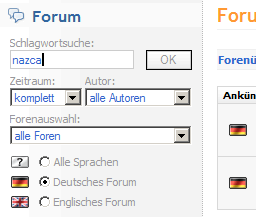 Erweiterte Forumssuche